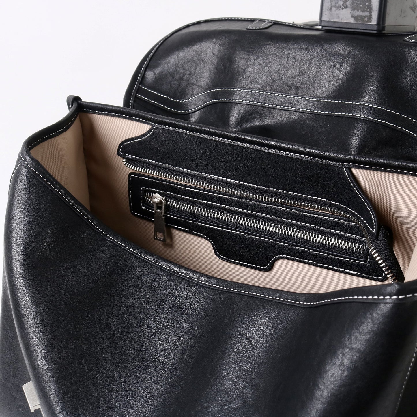 Vegetable Tanning Leather Flip Design Practical Crossbody Bags