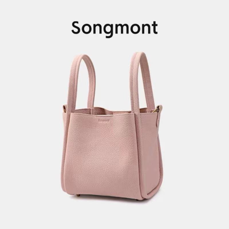 Women's Medium Vegetable Basket Genuine Leather Large Shoulder Bags