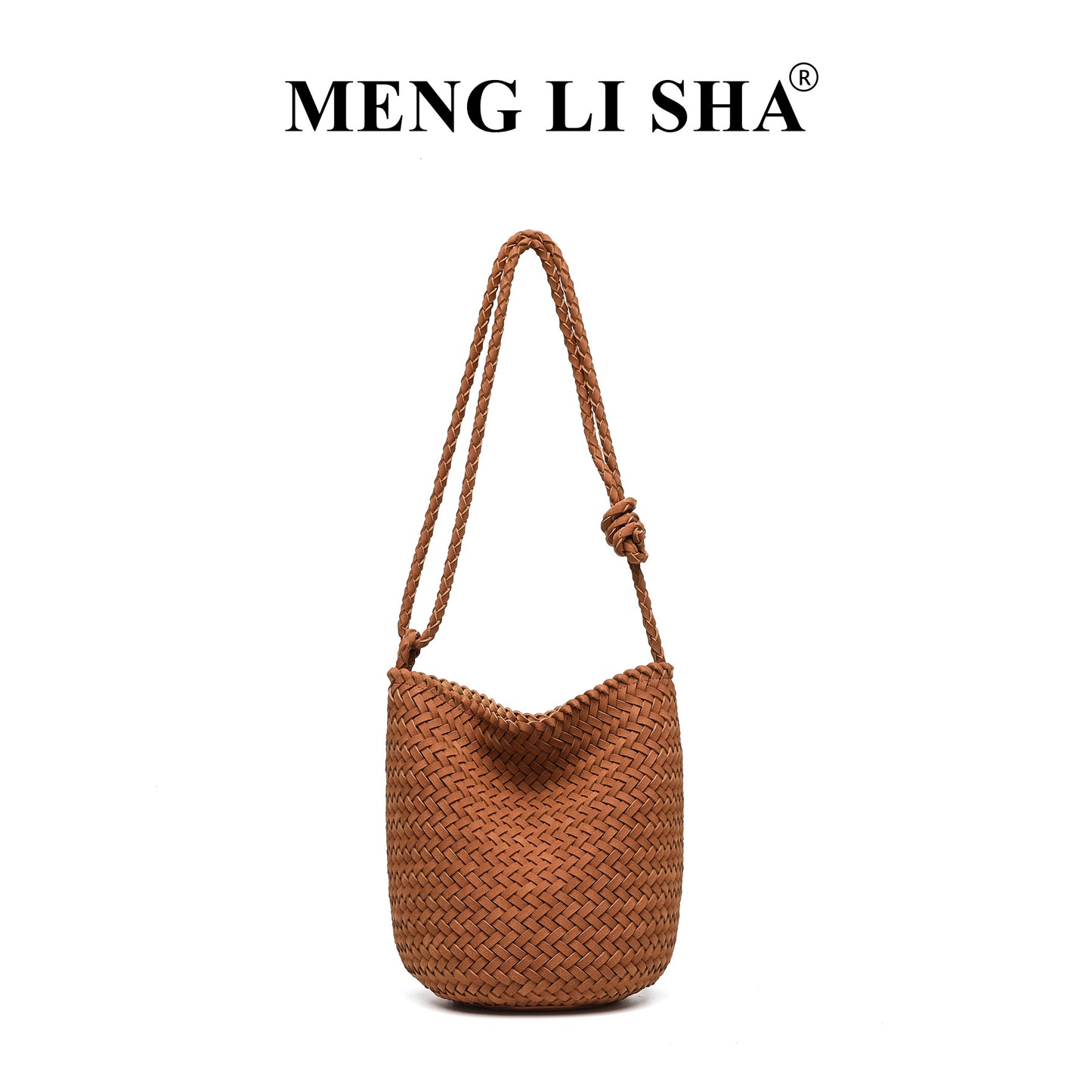 Women's French Retro High-grade Frosted Handmade Woven Shoulder Bags