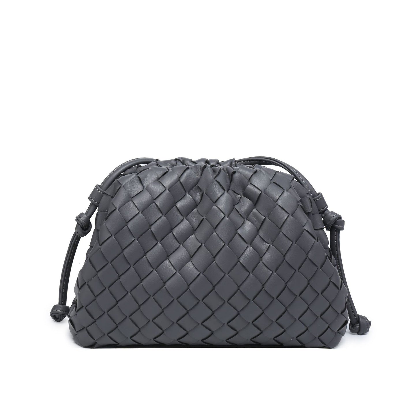 Large Size Cloud Woven Capacity Clip Crossbody Bags