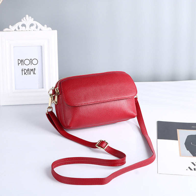 Women's Fashion Genuine Leather Summer First Layer Crossbody Bags