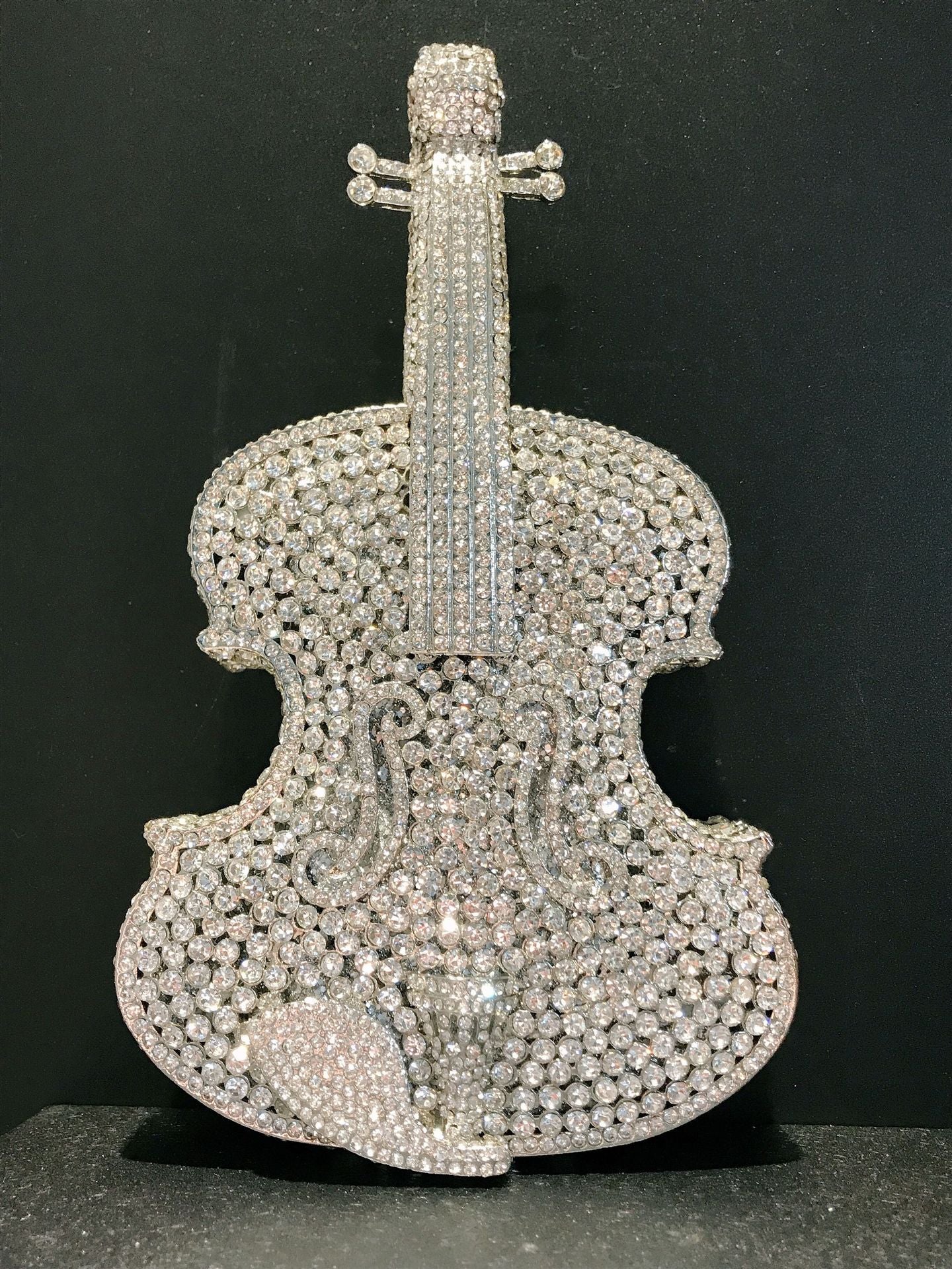 Selection Of Violin Diamond Banquet Rhinestone Evening Bags