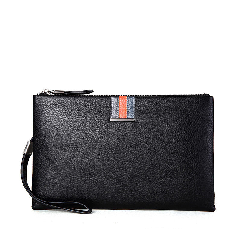 Men's Genuine Leather Clutch Cowhide Business Envelope Men's Handbags