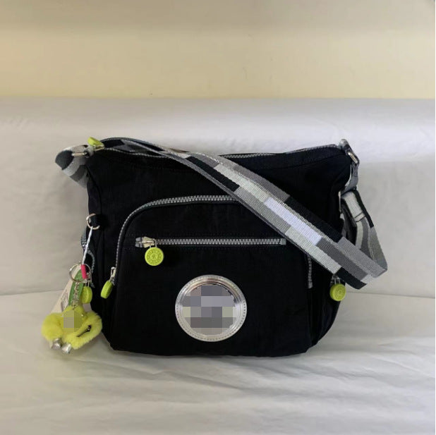 Spring Monkey Mesh Purple Series Nylon Crossbody Bags