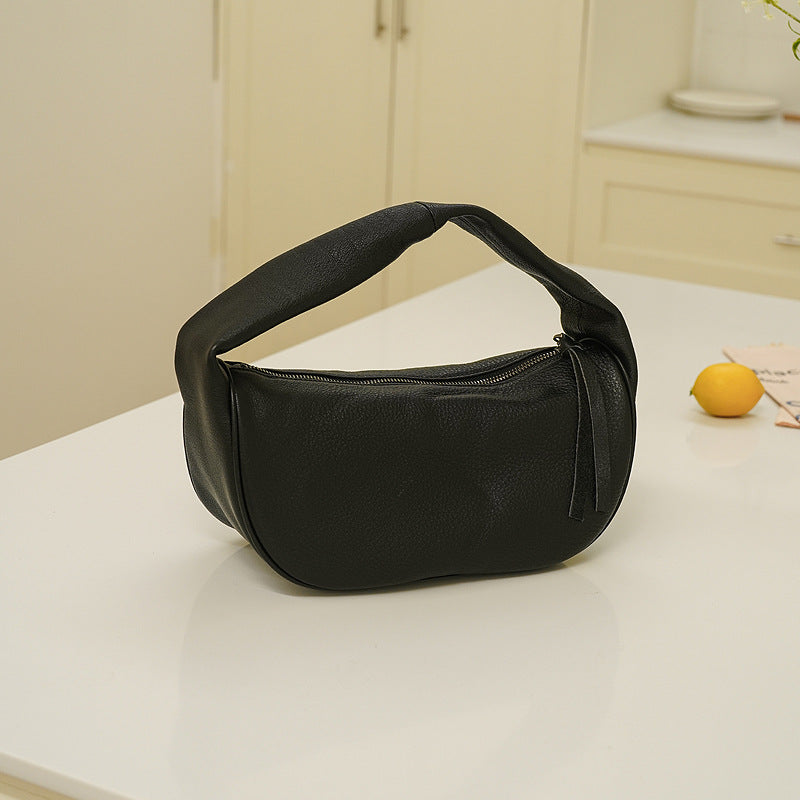 Women's Layer Cowhide Hand Soft Solid Color Bags
