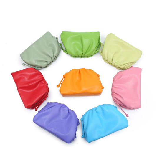 Women's Cloud Pleated Dumpling Minimalist Fashion Clutch Bags