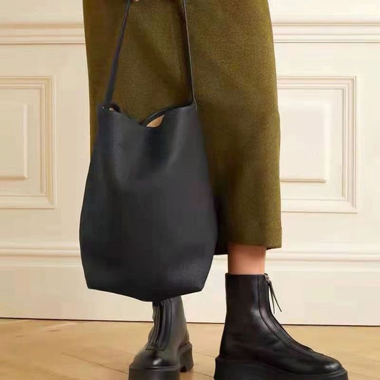 Women's Large Capacity Genuine Leather Underarm Portable Shoulder Bags