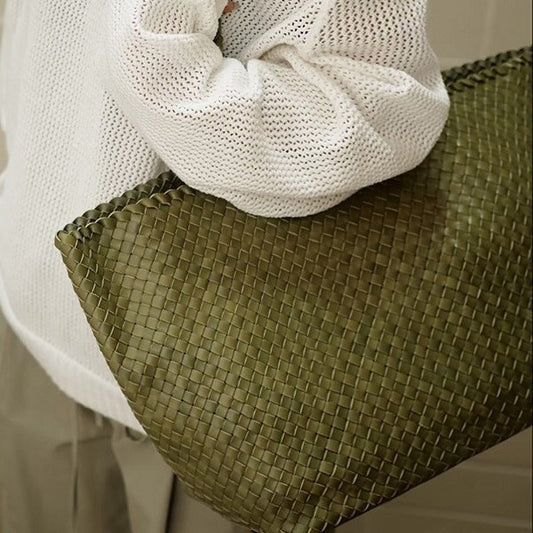Women's Design Large Capacity Hand-woven Portable Shoulder Bags