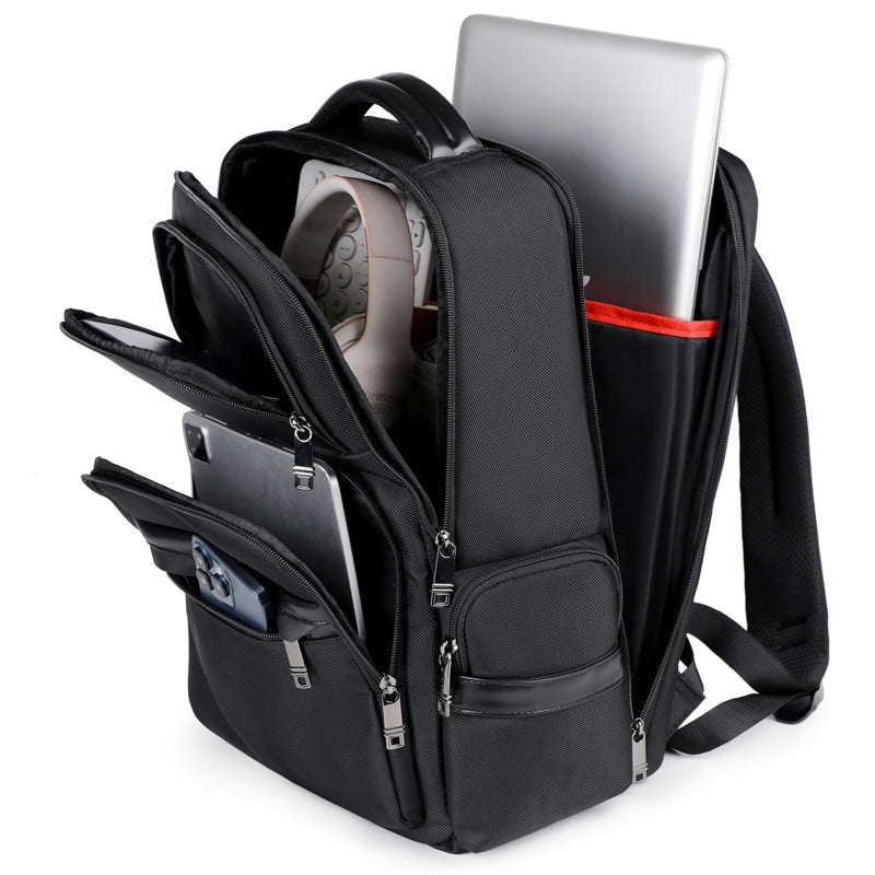 Men's Large Capacity Business Genuine Leather Backpacks