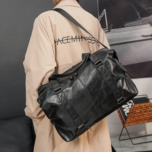 Men's Elegant Korean Fashion British Horizontal Men's Handbags