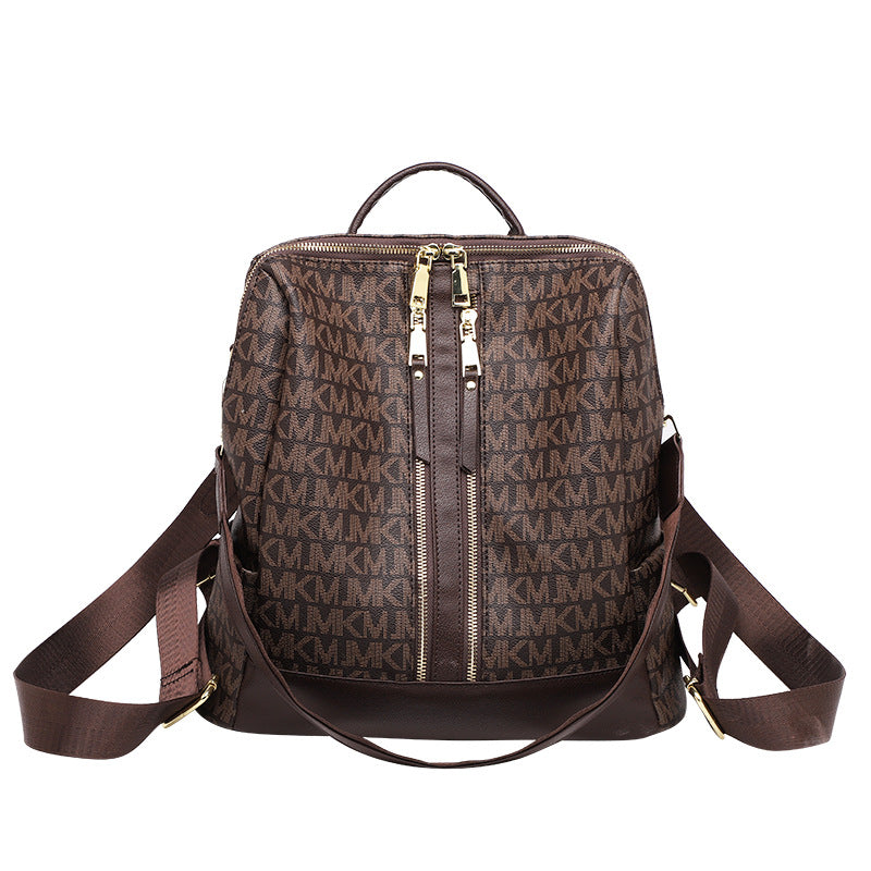 Women's Fashionable Retro Printed Korean Large Capacity Backpacks