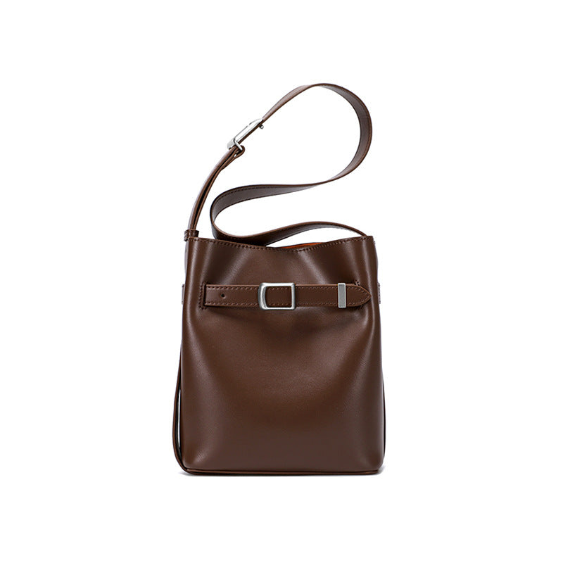 Women's Fashion Cattlehide Leather High-grade Design Commuter Shoulder Bags