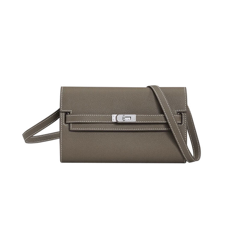 Women's Kelly Genuine Leather Fashion Clutch Handbags