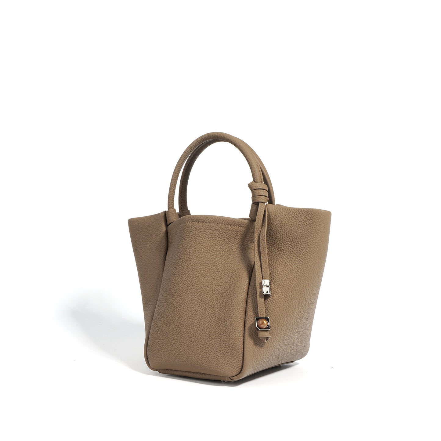Layer Cowhide Vegetable Basket Simple High-grade Shoulder Bags