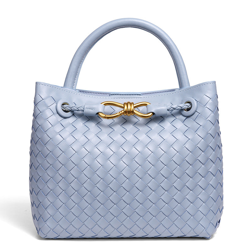 Women's Hand-woven Light Luxury Grid Butterfly Decorative Handbags