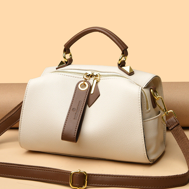 Women's Fashion Simple Wide Strap Female Soft Crossbody Bags