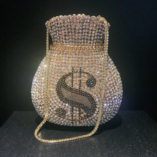 Diamond Banquet Full Steamed Crystal Bun Evening Bags