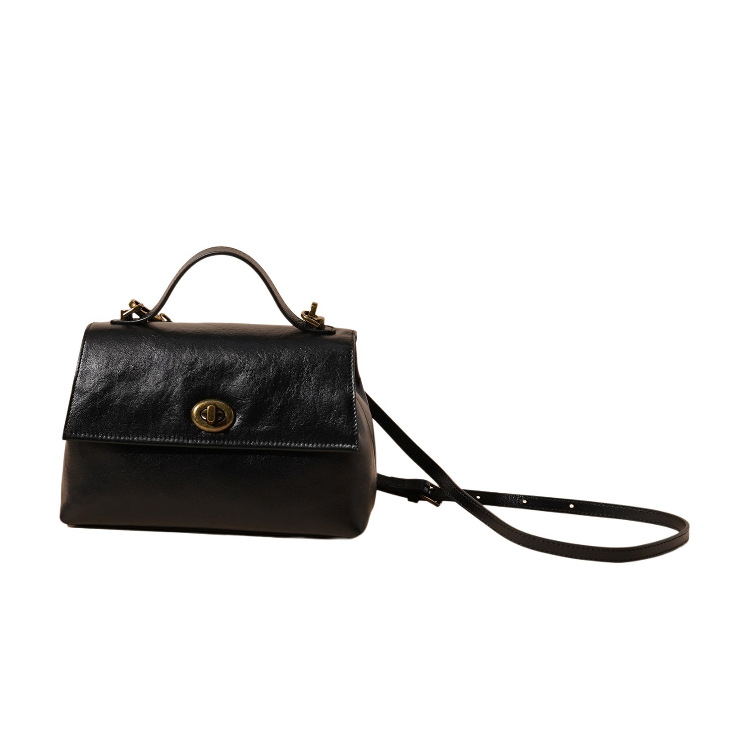 Women's Retro First Layer Leather Flip Genuine Crossbody Bags