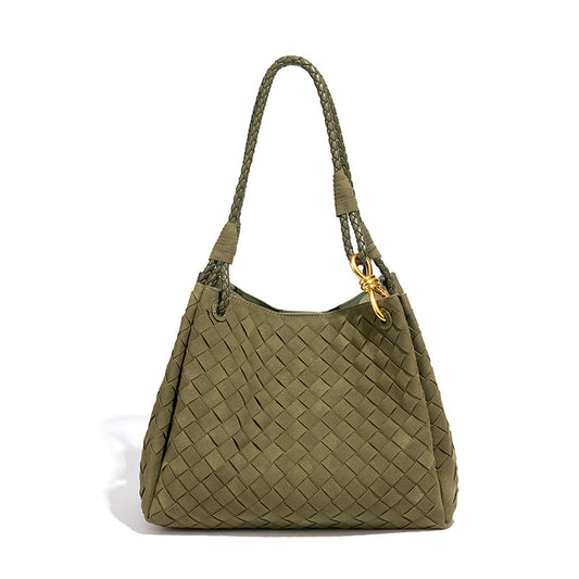 Women's Capacity Hand Holding Frosted Woven High-grade Bags