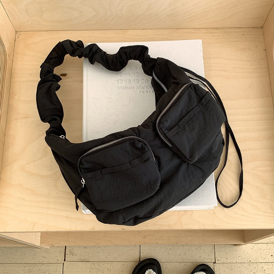 Women's Summer Nylon Dumpling Large Capacity Drawstring Bags