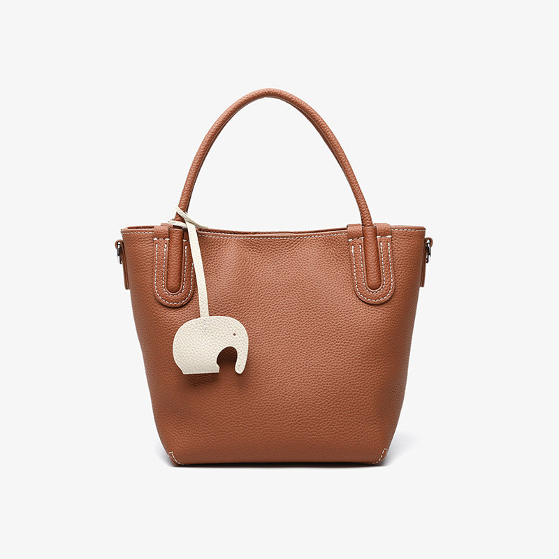 Women's Genuine Leather Vegetable Basket High-grade First Handbags