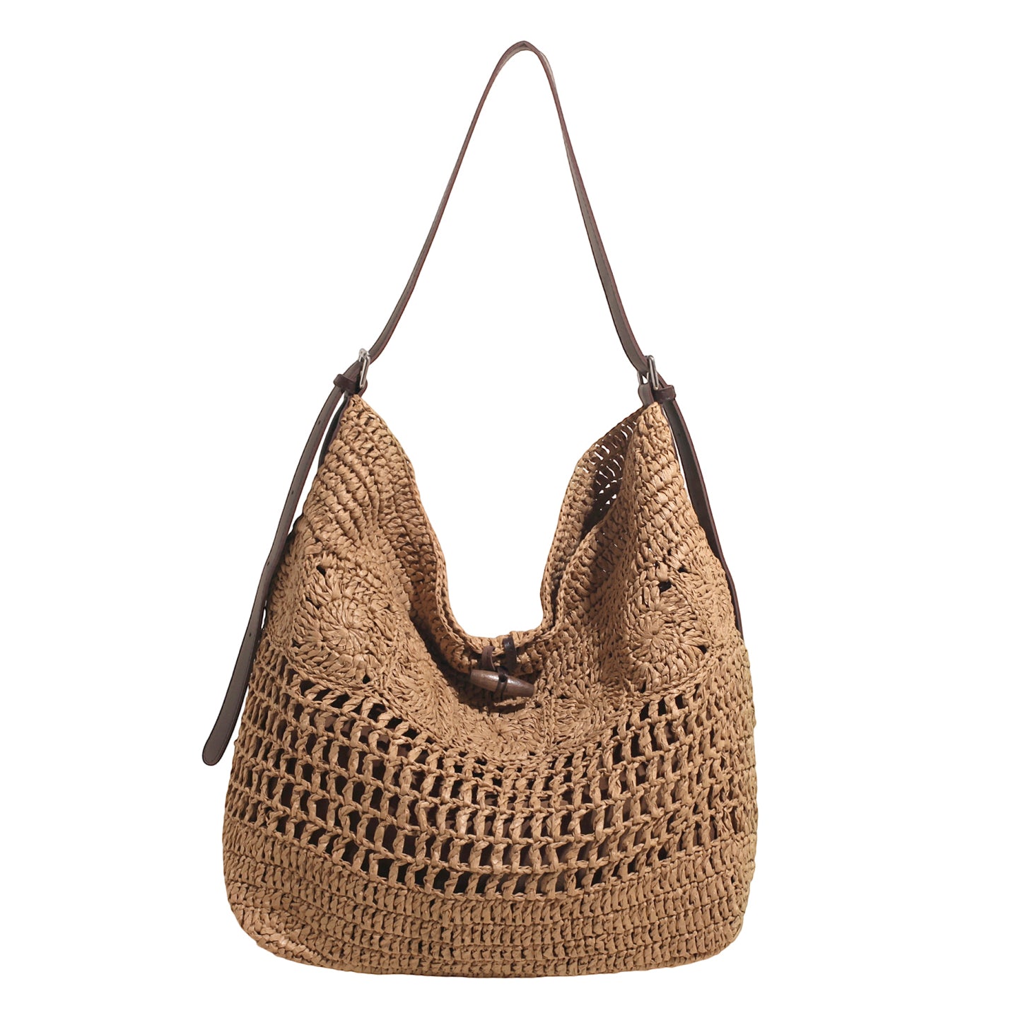 Woven Large Capacity Straw Hollow Holiday Tote Bags