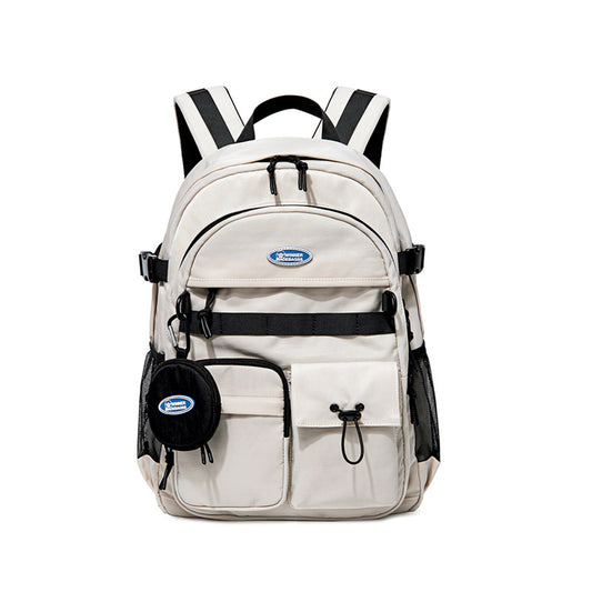 Female College High Junior White Computer Backpacks