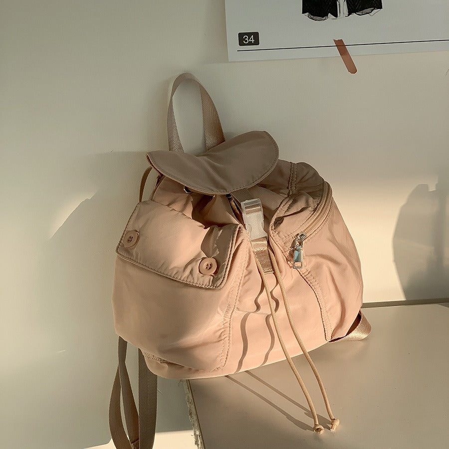 Drawstring Trendy Korean Style College Class Backpacks