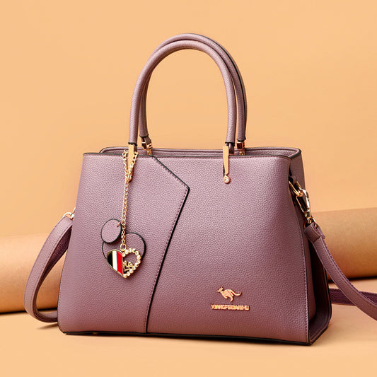 Women's Fashion Patchwork Large Capacity Mom Big Handbags