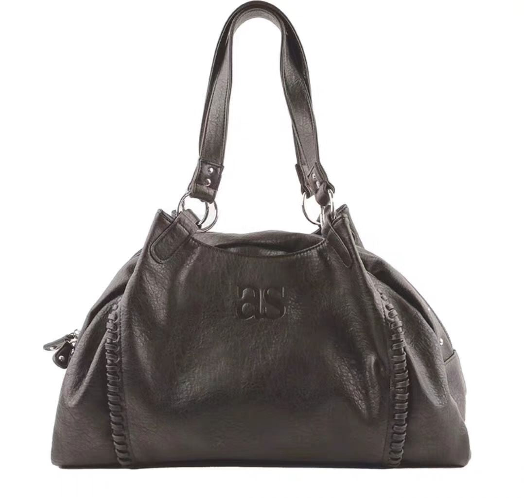 Trendy Pretty Li Cha Leather Motorcycle Handbags