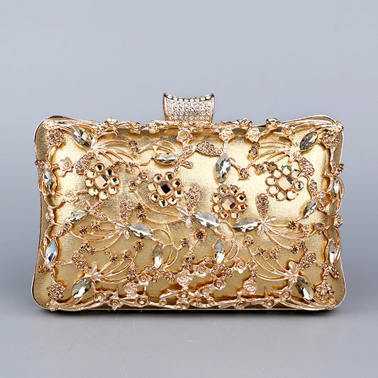 Women's Diamond Retro Banquet Hand Holding All Evening Bags