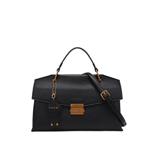 Women's Advanced Texture Himalayan White Portable Handbags