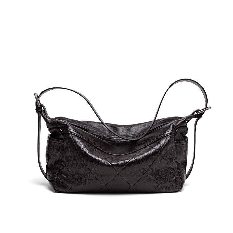 Elegant Women's Commuter Zipper Rhombus High-grade Tote Bags