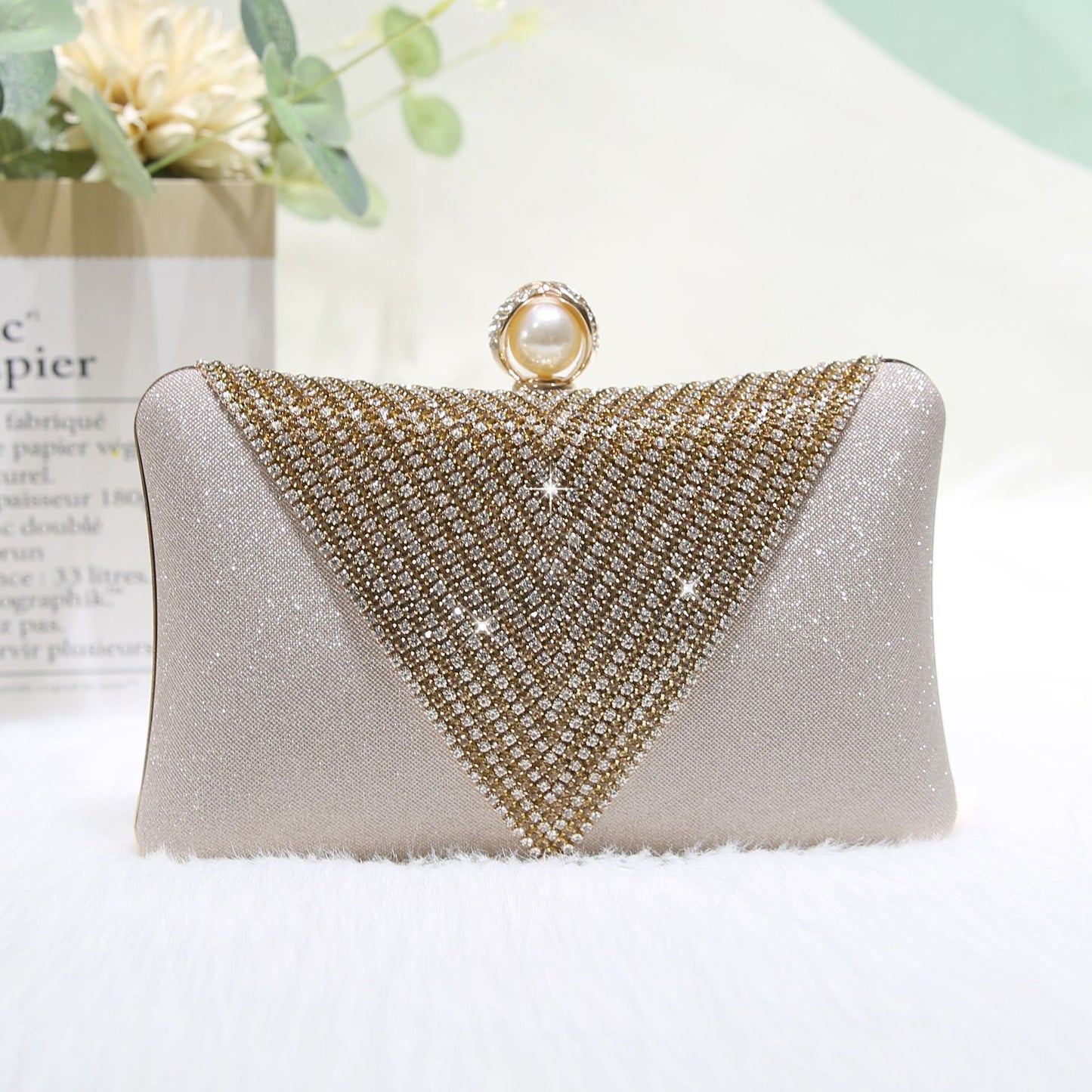 Elegant Social Dinner Rhinestone Clutch Fashion Evening Bags