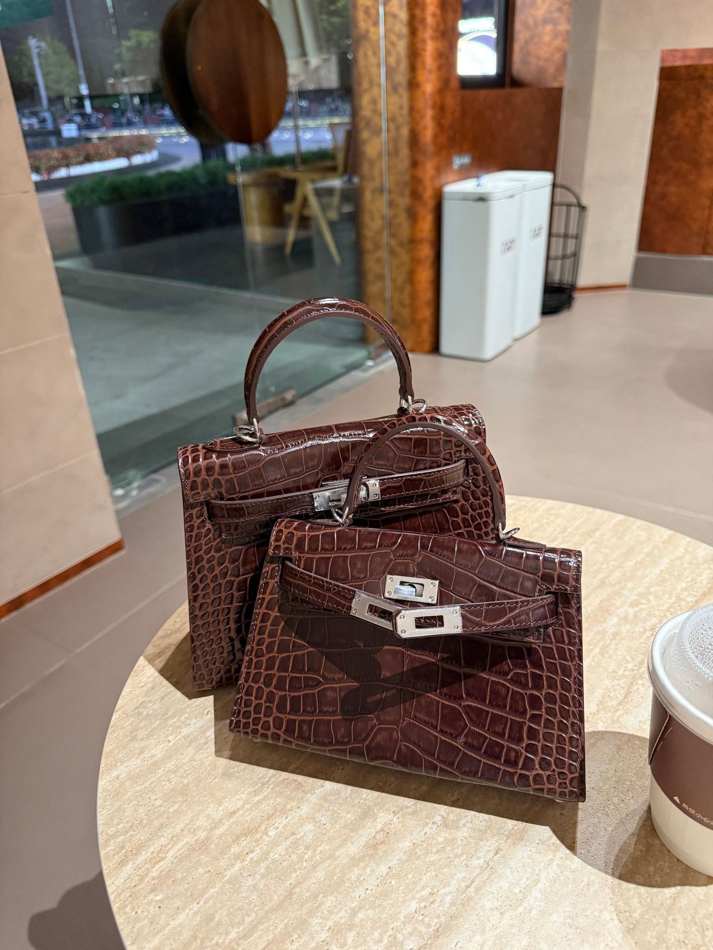 Texture First Layer Crocodile Pattern Versatile Cowhide Second Generation Shoulder Bags