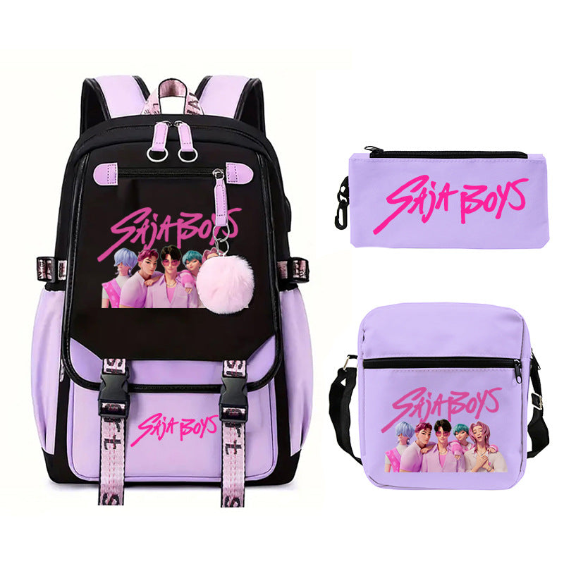 Elegant Children's Merchandise Printed Fashion Pencil Backpacks