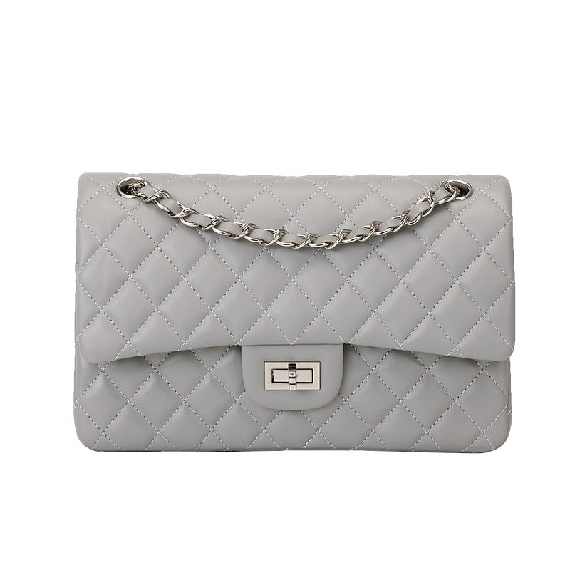 Women's Fat Roe Style Diamond Design Genuine Crossbody Bags