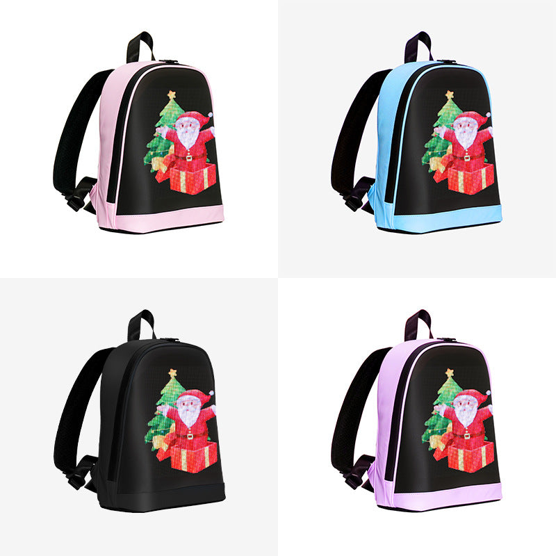 Luminous Display Screen Smart Waterproof Leisure Backpacks