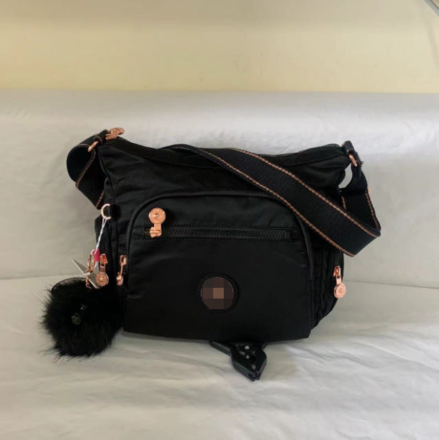Spring Monkey Mesh Purple Series Nylon Crossbody Bags