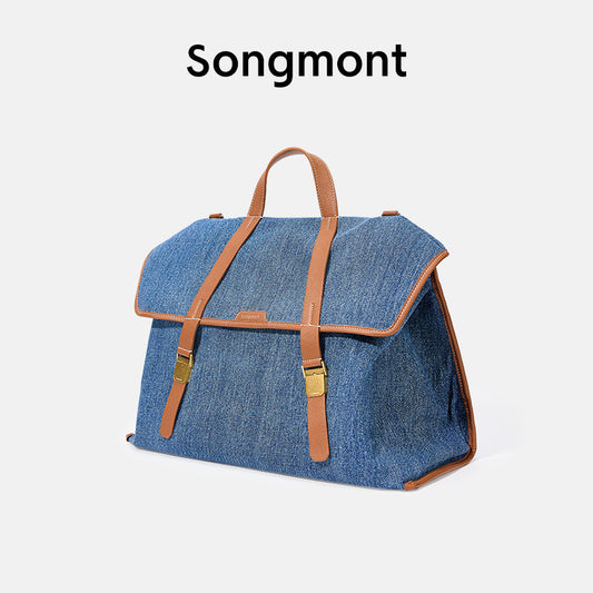Elegant Lu Mountain Has Denim Commuting Backpacks