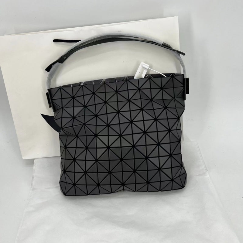 Women's Original Single Geometric Rhombus Baguette Portable Shoulder Bags