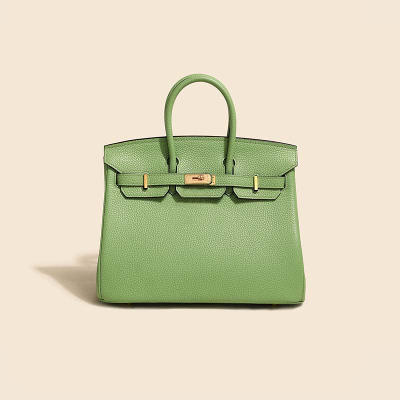 Women's Line First Layer Cowhide Handmade Genuine Bags