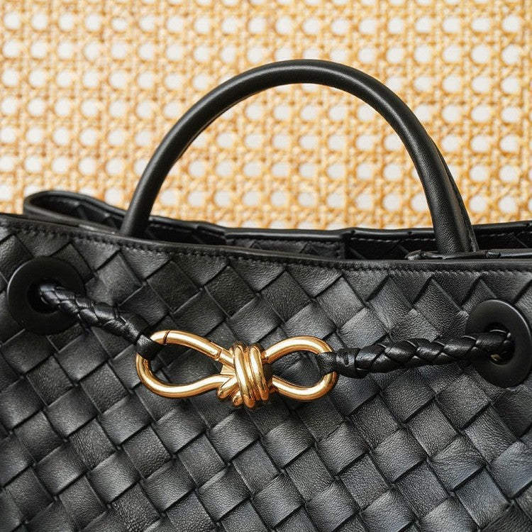 Handmade Metal Bends Hitches Authentic Leather Weave Large Bags