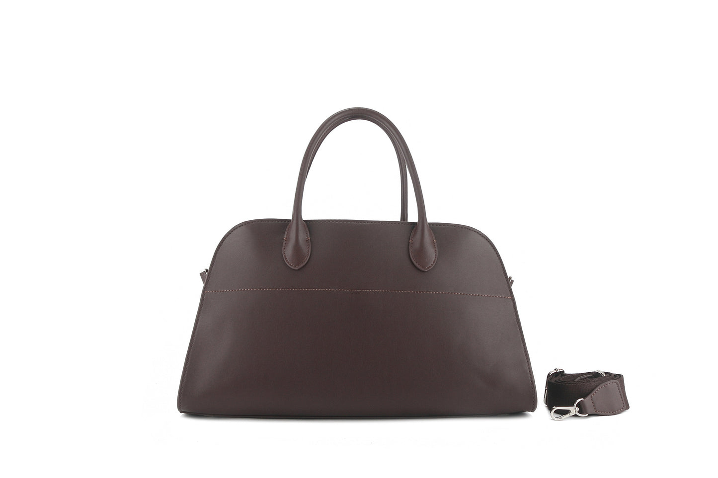 Women's Horizontal Cowhide Large Capacity Commuter Handbags