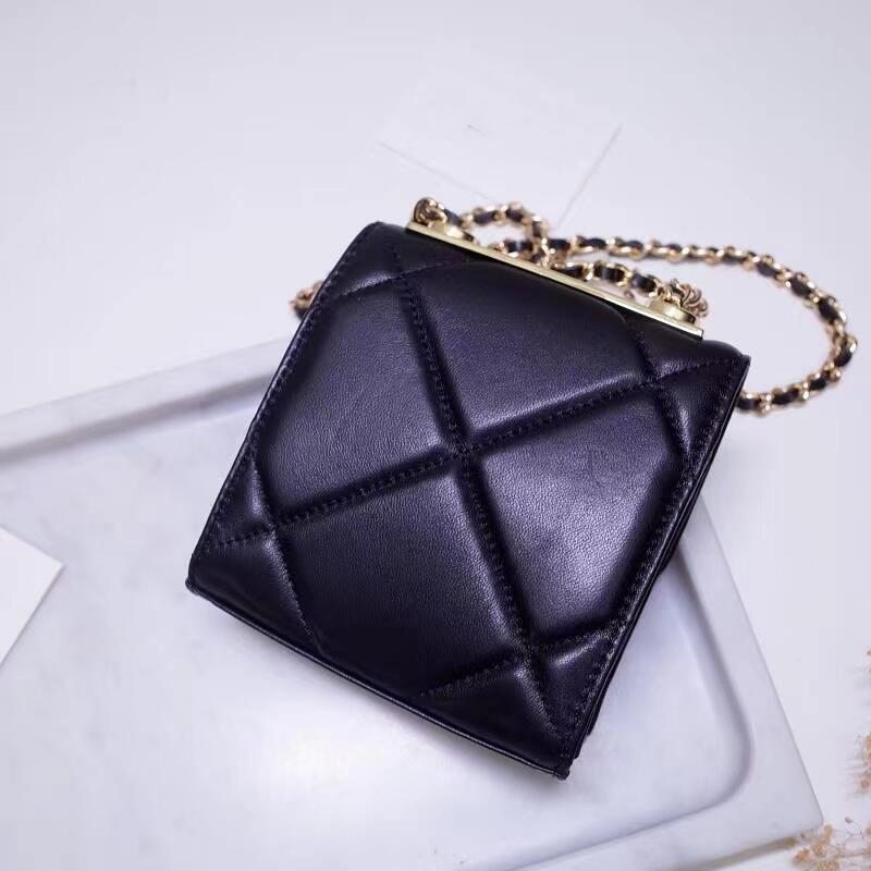 Women's Diamond Style Genuine Leather Mini Portable Crossbody Bags
