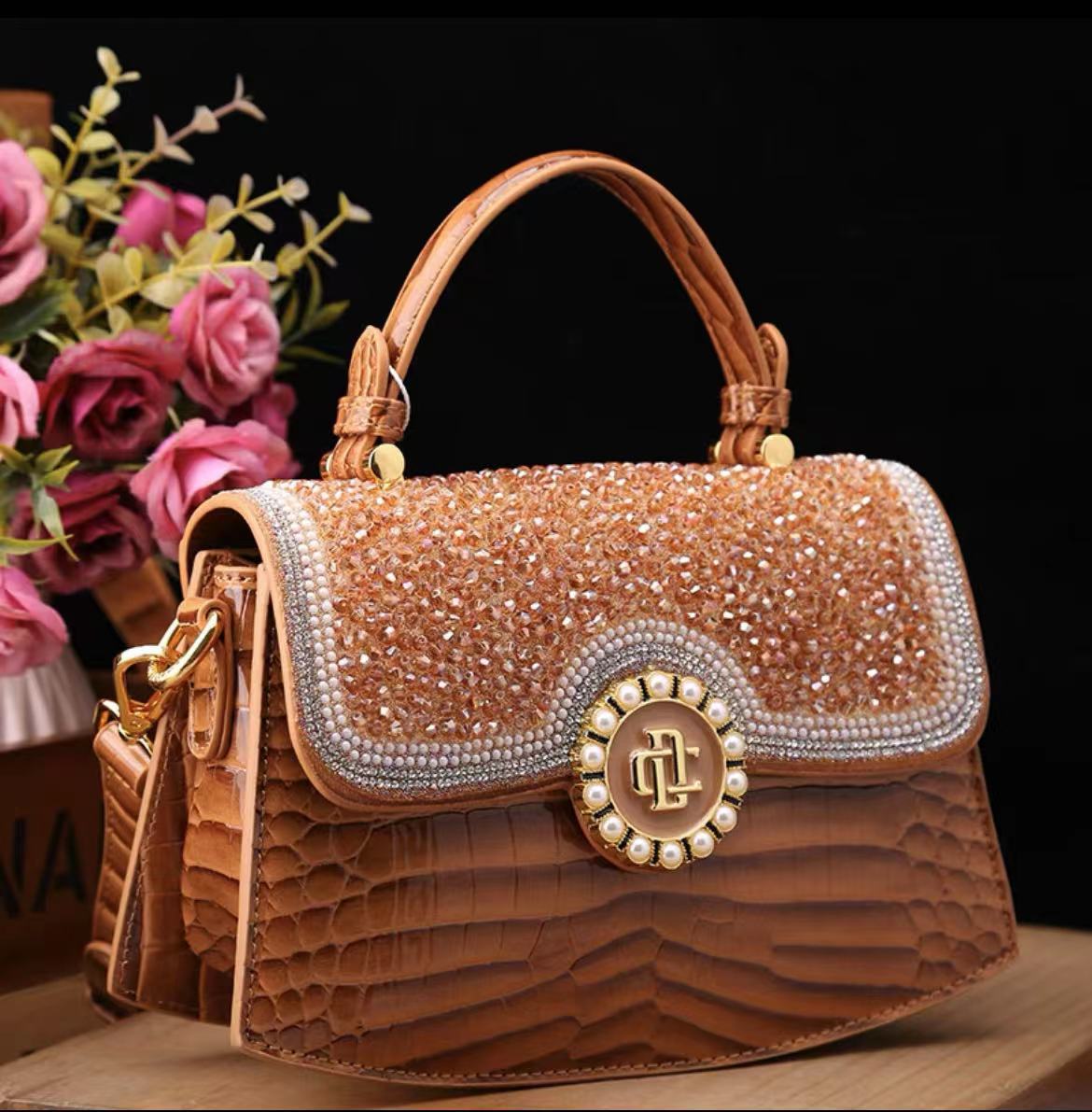 Women's Diamond High-grade Younger Fashion Temperament Wild Shoulder Bags