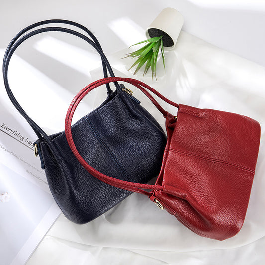 Women's Fashion Portable Genuine Leather Design Large Crossbody Bags