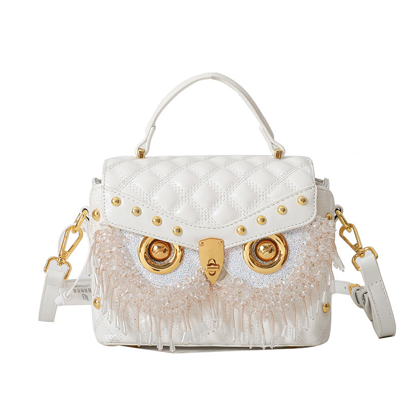 Women's Personality Owl Fashion Rhinestone Style Diamond Shoulder Bags