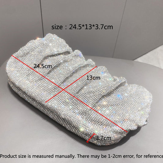 Women's Shiny Rhinestone Clutch Crystal Diamond Dinner Handbags