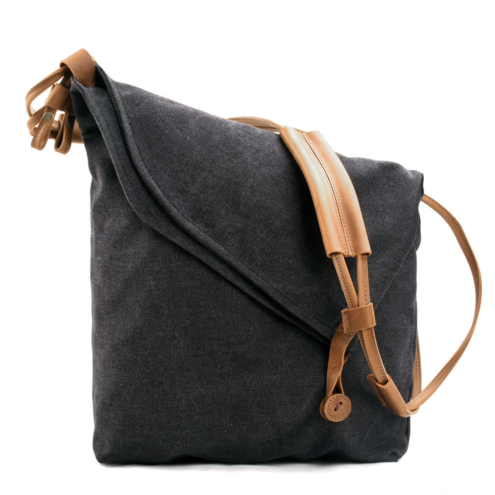 Women's Retro Large Capacity Fashion Canvas Dumpling Crossbody Bags